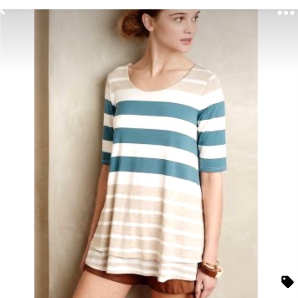 Anthropologie - Puella Striped Layer Swing Top - Small - Picture 9 of 10
